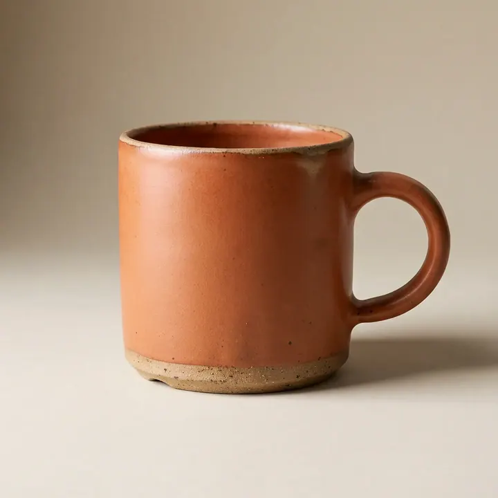 Caneca Terra de cerâmica em terracota, da loja de demonstração Casa Serra
